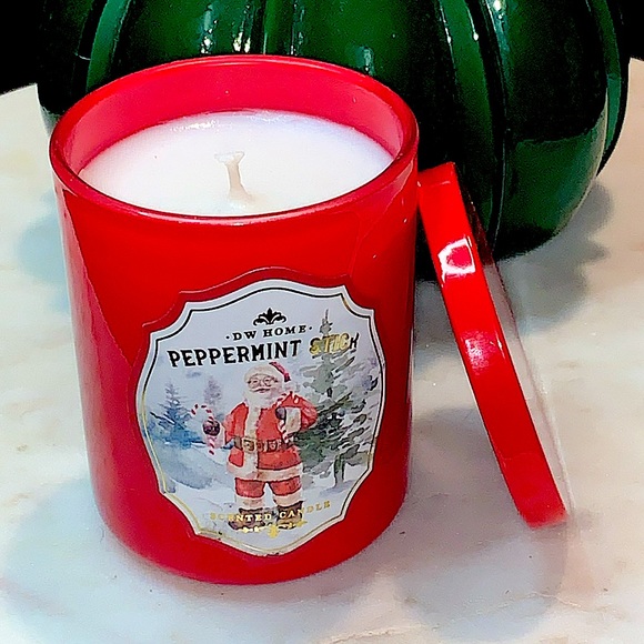 DW HOME CANDLE PEPPERMINT STICK RICHLY SCENTED CHRISTMAS NEW MINI 1 WICK 3.8oz - Picture 2 of 4
